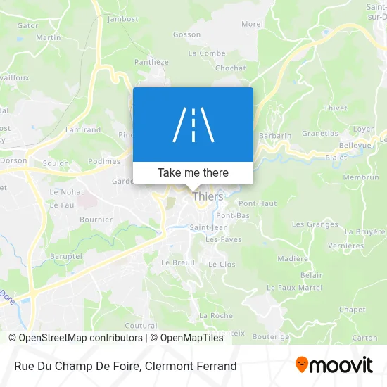 Rue Du Champ De Foire map