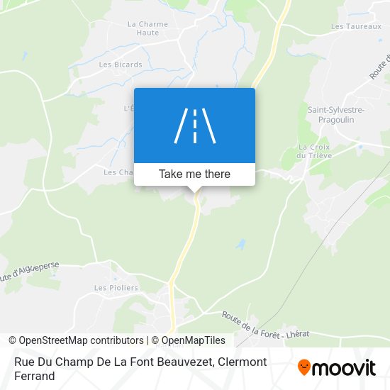 Rue Du Champ De La Font Beauvezet map