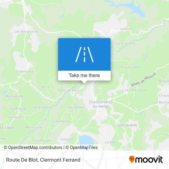 Route De Blot map