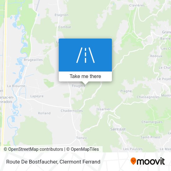 Route De Bostfaucher map