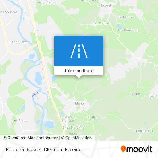 Route De Busset map