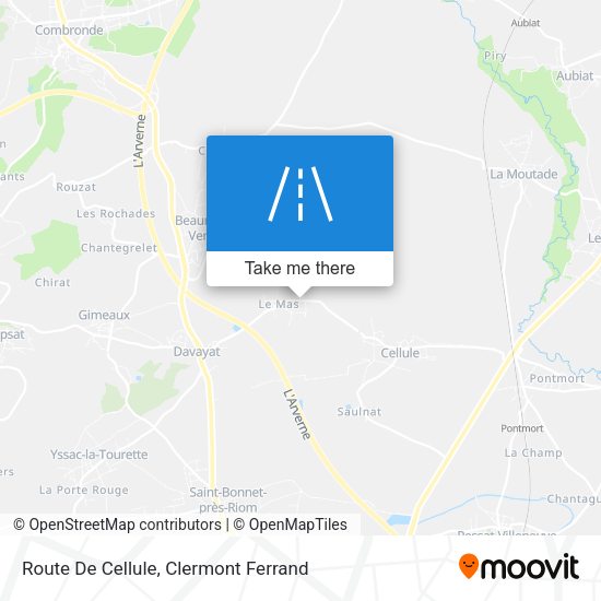 Route De Cellule map