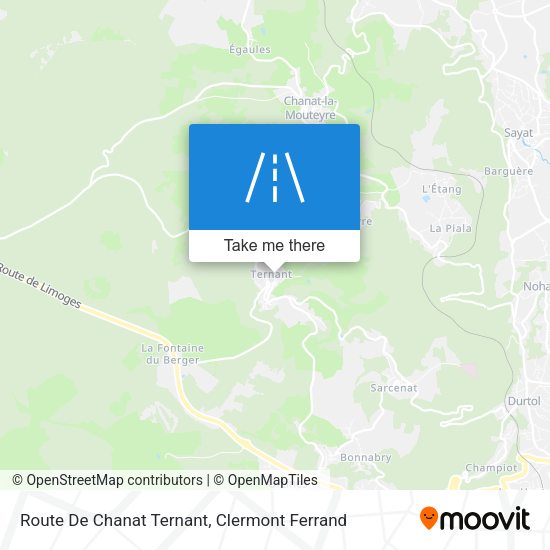 Route De Chanat Ternant map