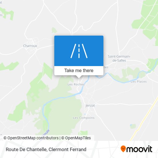 Route De Chantelle map