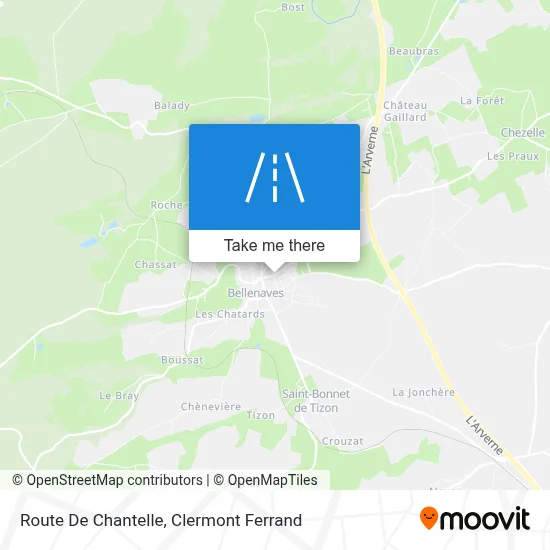 Route De Chantelle map