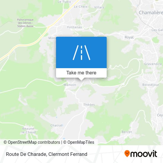 Route De Charade map