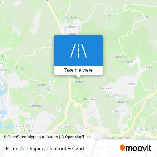 Route De Chopine map