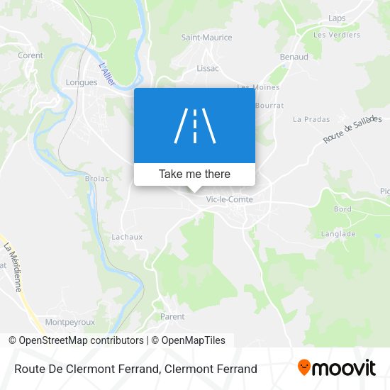 Route De Clermont Ferrand map