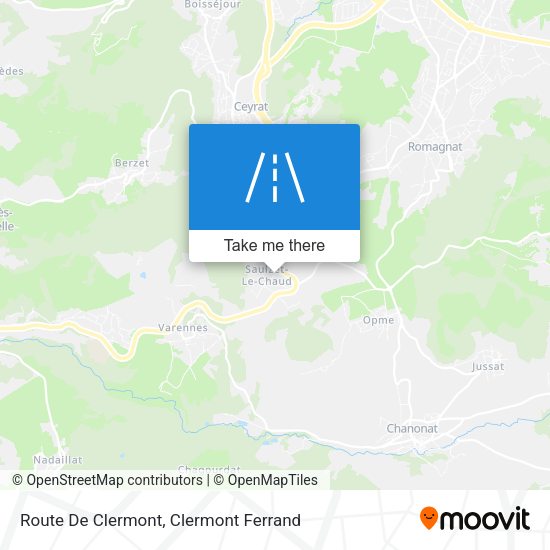 Route De Clermont map