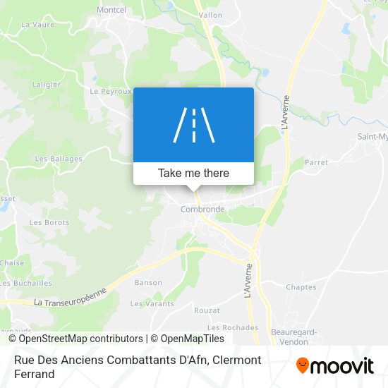 Rue Des Anciens Combattants D'Afn map