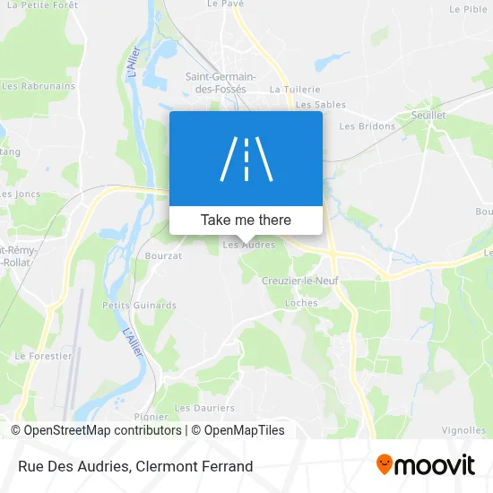 Rue Des Audries map
