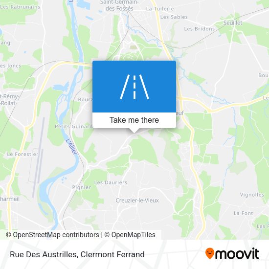 Rue Des Austrilles map