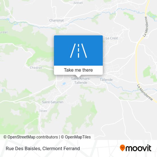 Rue Des Baisles map