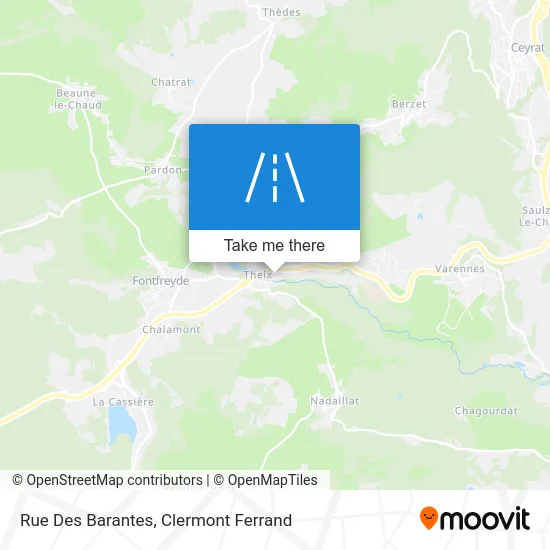 Rue Des Barantes map