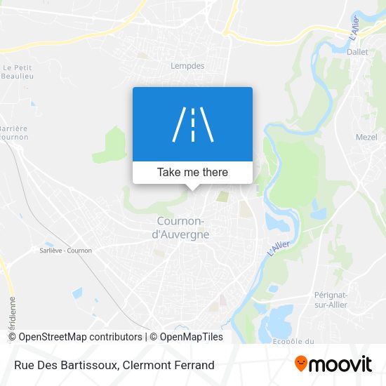 Rue Des Bartissoux map