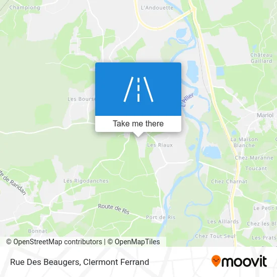 Rue Des Beaugers map