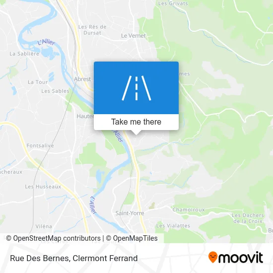 Rue Des Bernes map