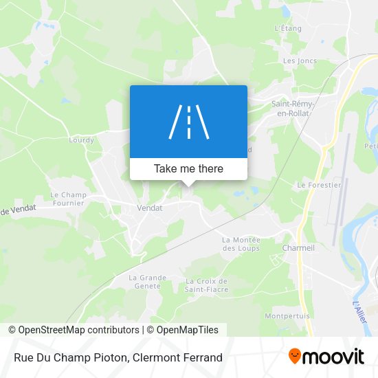 Rue Du Champ Pioton map