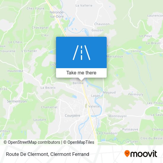 Route De Clermont map