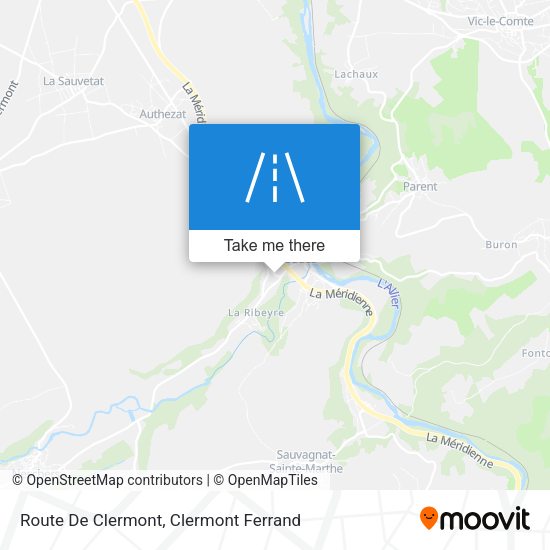 Route De Clermont map