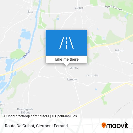 Route De Culhat map