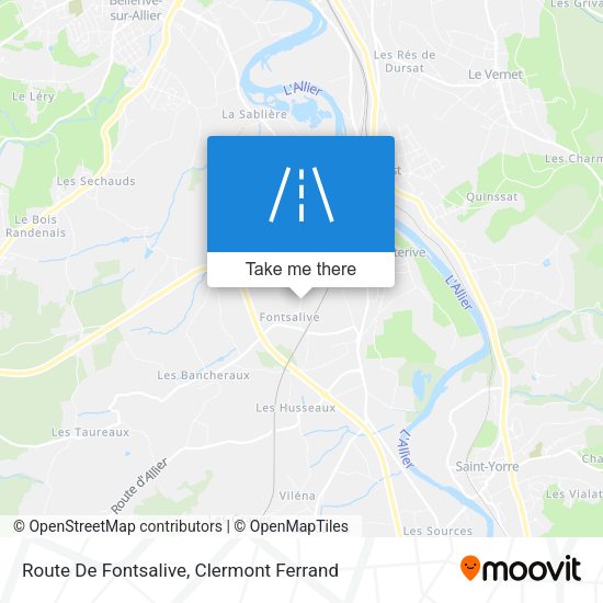 Route De Fontsalive map