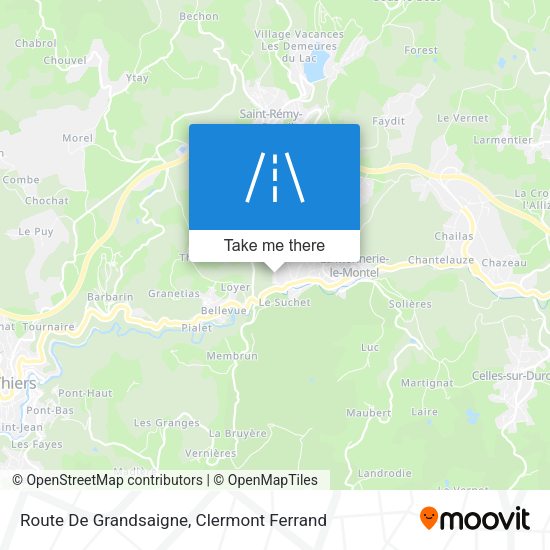 Route De Grandsaigne map