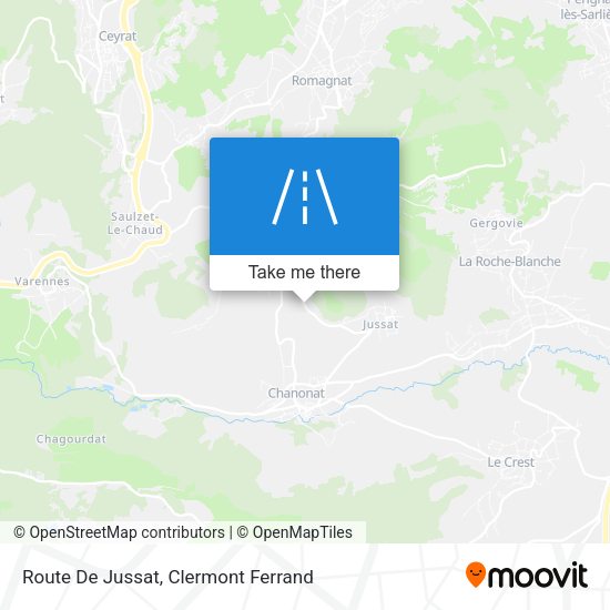 Route De Jussat map