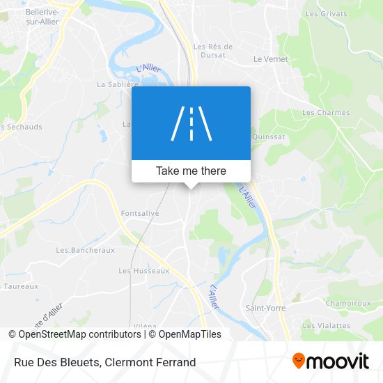 Rue Des Bleuets map