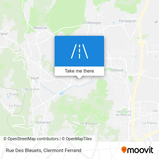 Rue Des Bleuets map