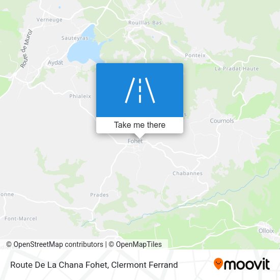 Route De La Chana Fohet map