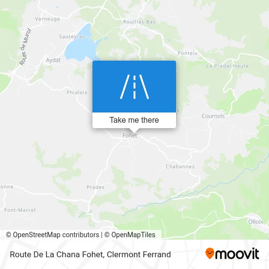 Route De La Chana Fohet map