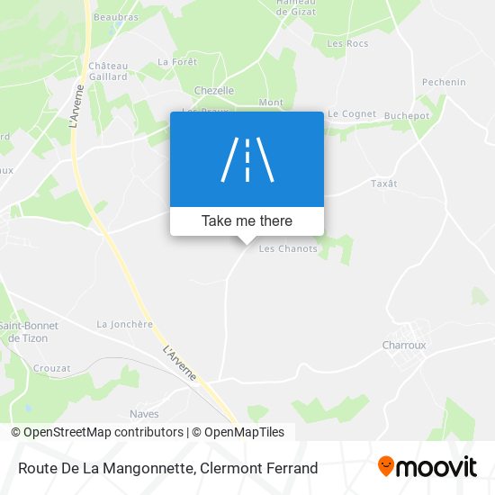 Route De La Mangonnette map