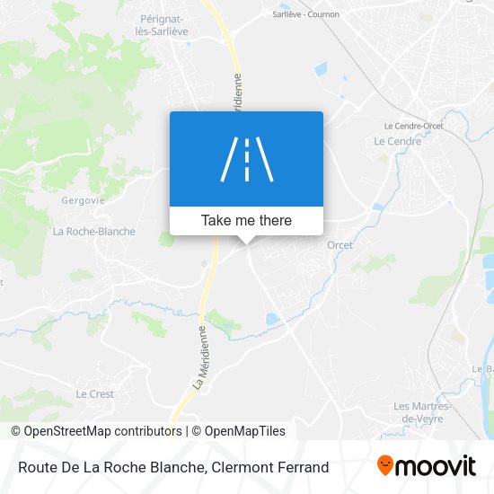 Route De La Roche Blanche map