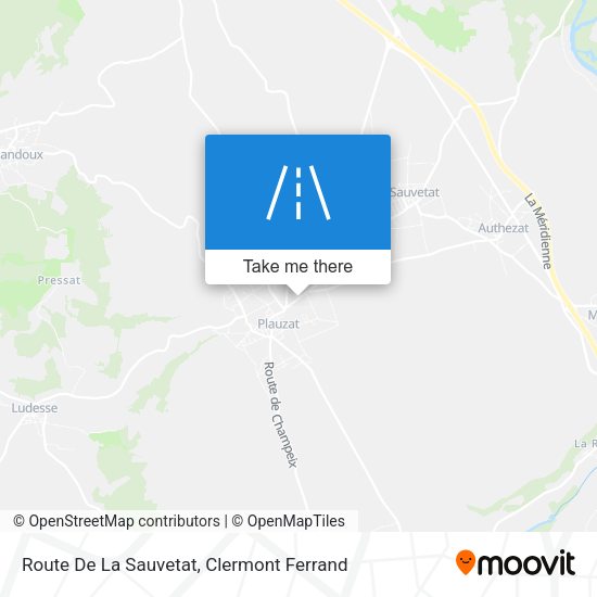 Route De La Sauvetat map