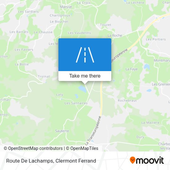 Route De Lachamps map