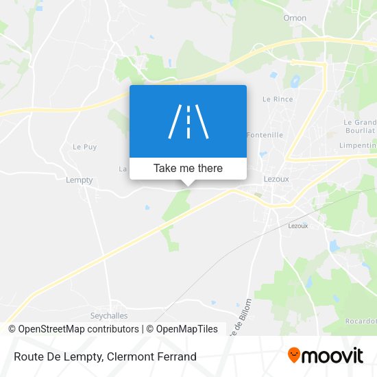 Route De Lempty map
