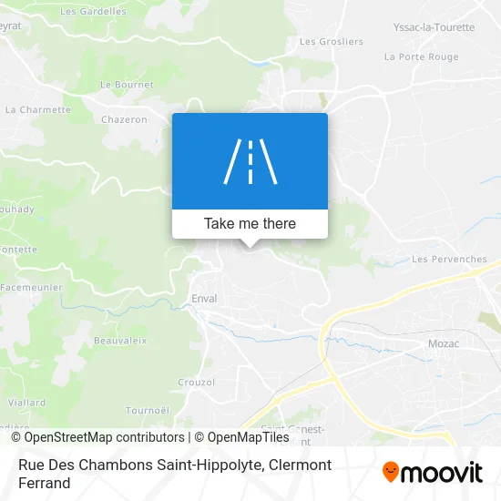 Rue Des Chambons Saint-Hippolyte map