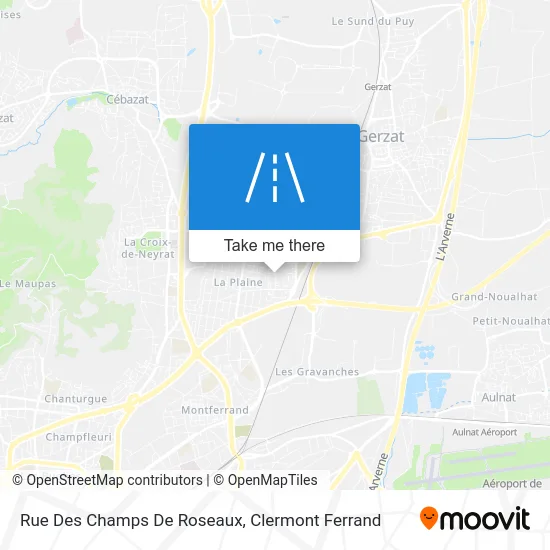 Rue Des Champs De Roseaux map