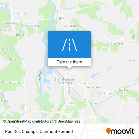 Rue Des Champs map