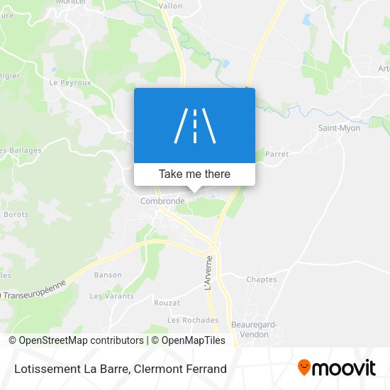 Lotissement La Barre map