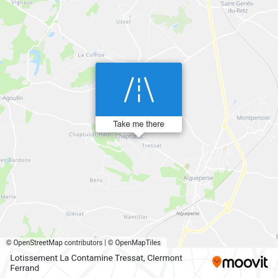 Lotissement La Contamine Tressat map