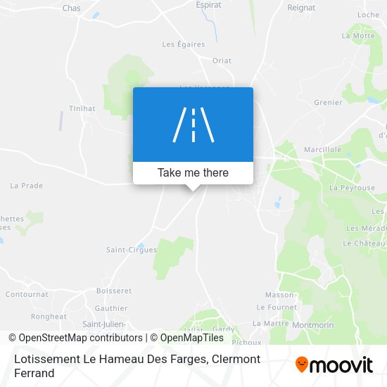 Lotissement Le Hameau Des Farges map