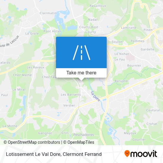 Lotissement Le Val Dore map