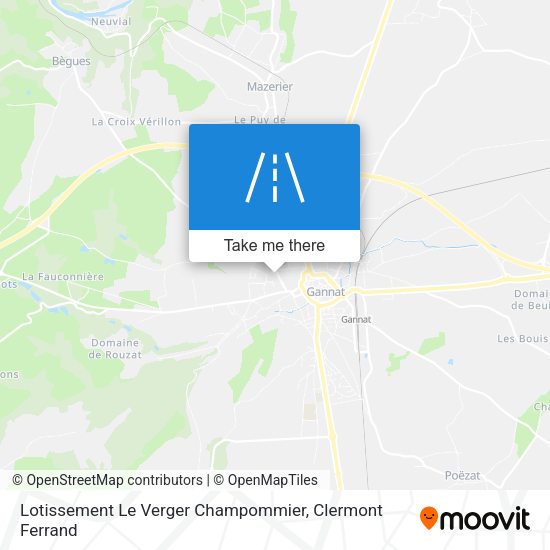 Lotissement Le Verger Champommier map