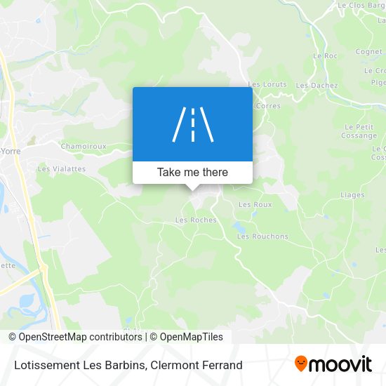 Lotissement Les Barbins map