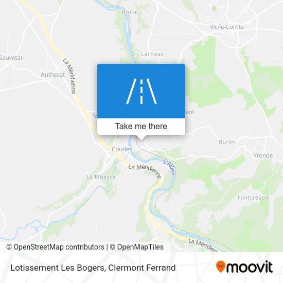 Lotissement Les Bogers map
