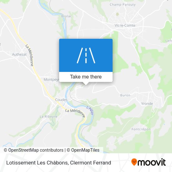 Lotissement Les Châbons map