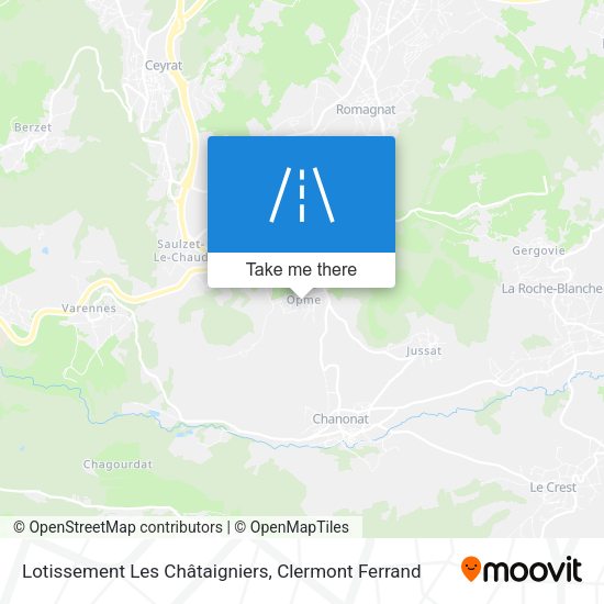 Lotissement Les Châtaigniers map