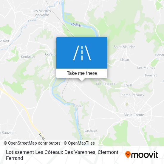 Lotissement Les Côteaux Des Varennes map